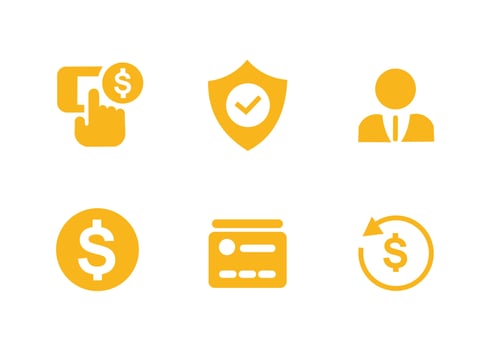 vector design, financial shape icon set, business improvement and idea