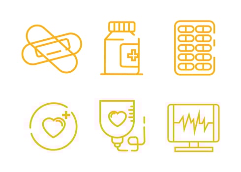 vector design, icon set or medical symbol