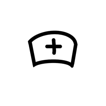 Nurse Cap Medical Hospital Instrument Hand drawn organic line Doodle vector