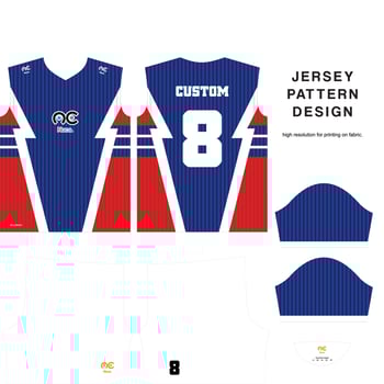 Abstract concept vector jersey pattern template for printing or sublimation sports uniforms football volleyball basketball e-sports cycling and fishing Free Vector.