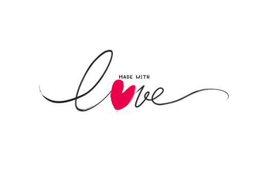 a signature that says made with love png