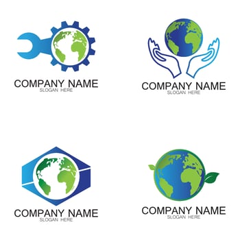 World logo designs vector icon