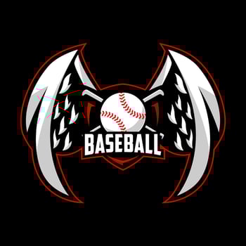 Baseball Team Sports Logo Design vector