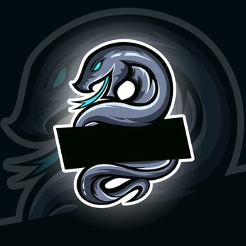 The black mamba mascot. esport logo design vector