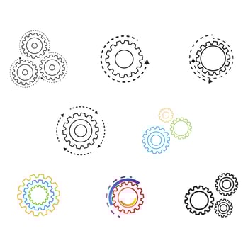 Gear Logo Template vector icon illustration design