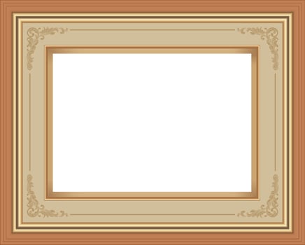 Picture Frame Isolate on White background ,Vector EPS10 illustration vector