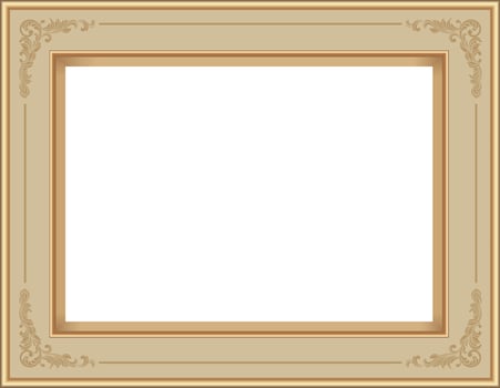 Picture Frame Isolate on White background ,Vector EPS10 illustration vector