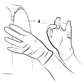 image vector vaccination Healthcare treatment medical concept protection immune, vector illustrations