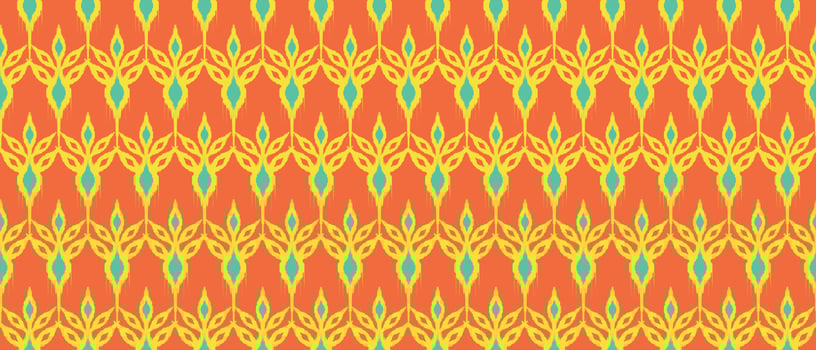 Motif ethnic handmade beautiful Ikat art. Ethnic abstract orange background art. folk embroidery, Peruvian, Indian, Asia, Moroccan, Turkey, and Uzbek style. Aztec geometric art ornament print. vector