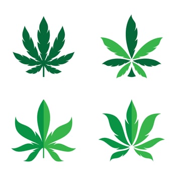 Cannabis logo images illustration vector
