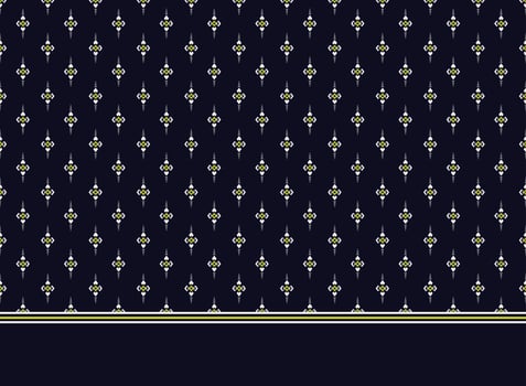 Geometric ethnic pattern embroidery design for background or wallpaper and clothing,skirt,carpet,wallpaper,clothing,wrapping,Batik,fabric,clothes, sheet yellow background Vector, illustration vector