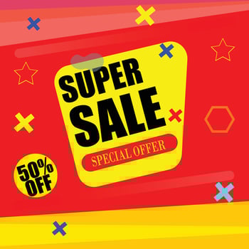 Sale banners for discounts or price promotions. vector