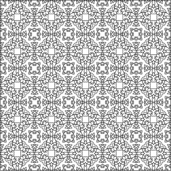 black and white sketch of flora and fauna batik. can be used for various purposes vector