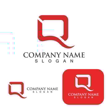 Q letter logo and symbol vector