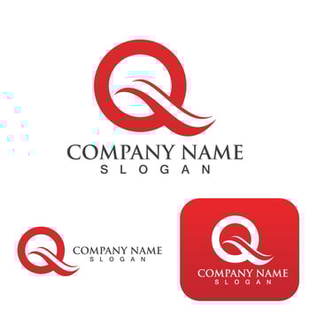 Q letter logo and symbol vector