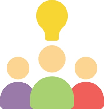 team idea vector illustration on a background.Premium quality symbols.vector icons for concept and graphic design.