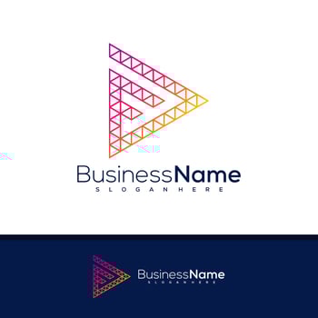 Letter F D logo design vector, Creative F D logo concepts template illustration. vector
