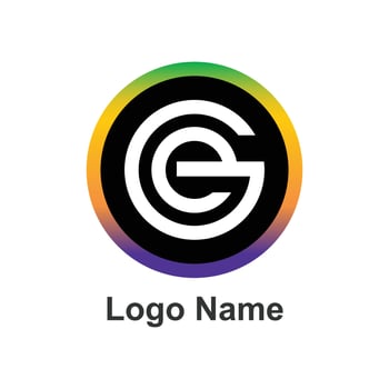 G E Company logo illustration design vector