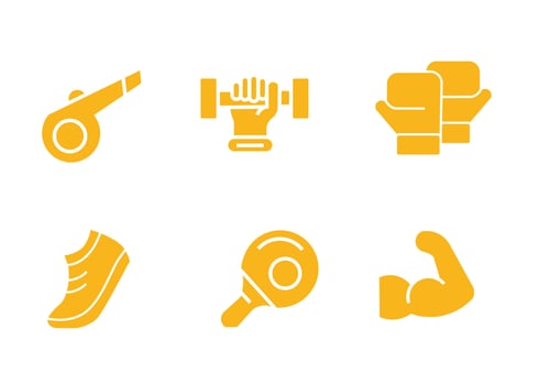 sport icon set design vector