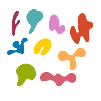 Abstract blob shape vector