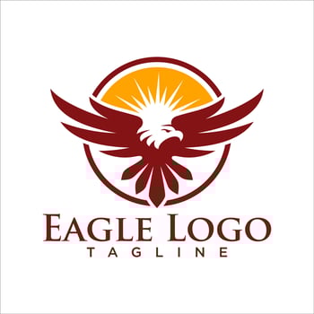 Eagle Bird Logo design Vector Template