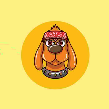 Dog Head Mascot vector