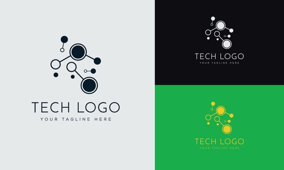 Technology logo designs concept vector, Network Internet logo symbol, Digital Wire logo. vector