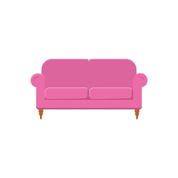 Sofa Flat Illustration. Clean Icon Design Element on Isolated White Background vector