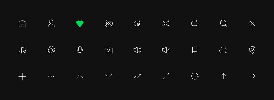 Set of Music Line Icons vector. vector