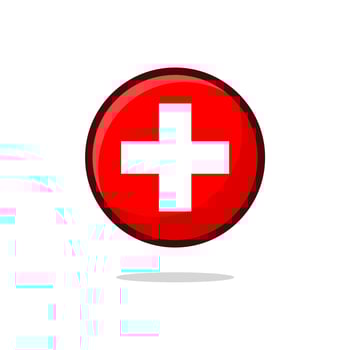Switzerland Flag Icon vector