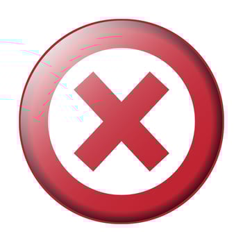 Exit or close flat color icon for apps and websites vector