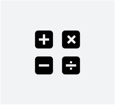 Calculator icon vector logo template