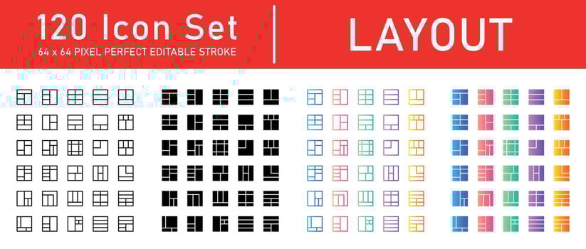 Layout Icon Pack vector