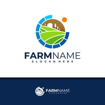 Farm logo design vector, Creative Farm logo concepts template illustration. vector