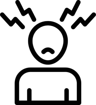 Stress vector illustration on a background.Premium quality symbols.vector icons for concept and graphic design.