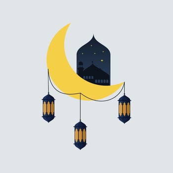 Ramadan Kareem. Islamic greeting card template with ramadan for wallpaper design, poster, media banner. Ramadan vector. Ramadan illustration. vector