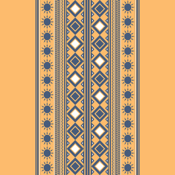 Vertical seamless ethnic pattern, Vector geometric design for fabric, cover book and background decoration.