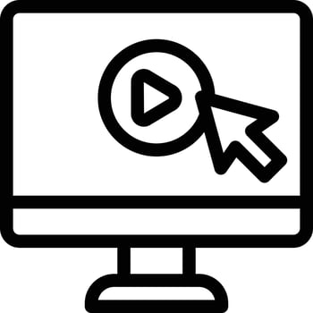 video click vector illustration on a background.Premium quality symbols.vector icons for concept and graphic design.