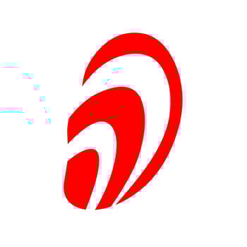 Vector illustration of an ear logo template. With contemporary style. Great for web logos and deaf logos.