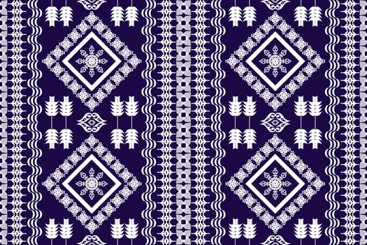 Geometric ethnic oriental traditional art pattern.Figure tribal embroidery style.Design for background,wallpaper,clothing,wrapping,fabric,element,,vector illustration. vector