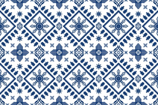 Geometric ethnic oriental traditional art pattern.Figure tribal embroidery style.Design for background,wallpaper,clothing,wrapping,fabric,element,,vector illustration. vector