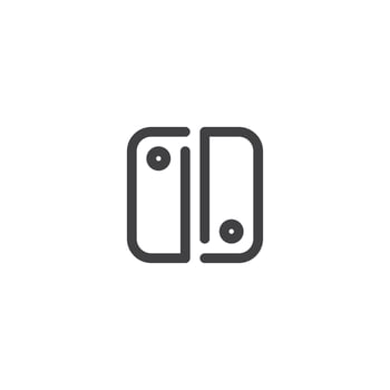 Console line icon. linear style sign for mobile concept and web design. Console outline vector icon. Symbol, logo illustration. Vector graphics