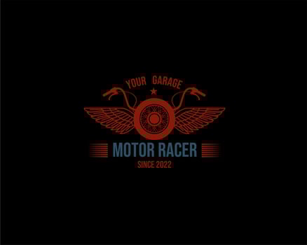 garage motorbike logo icon image vector