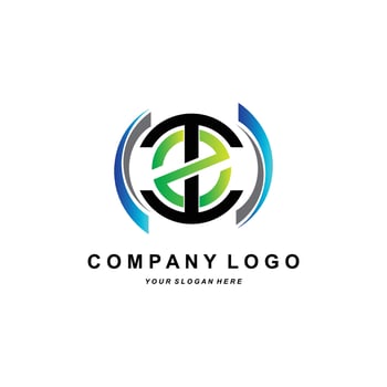 TZ or ZT Font Logo, T and Z Letter Icon Vector, Company Brand Design Illustration, Sticker, Screen Printing vector