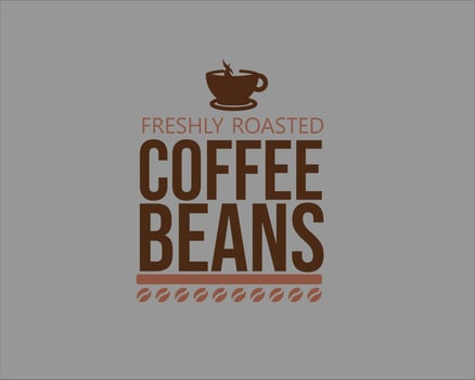 coffee typography vector logo design