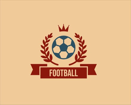 soccer ball image logo design vector