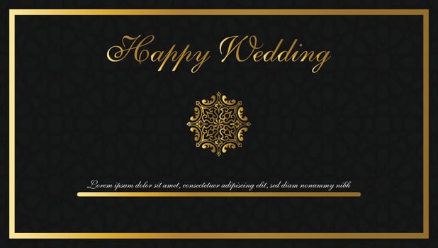 Happy Wedding Card vector