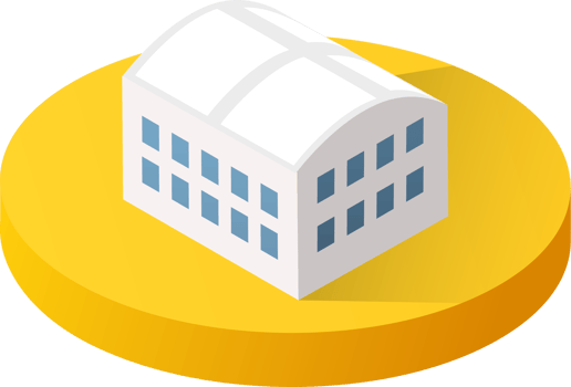 Isometric 3D icon city buildings for infographic concept set which includes house, offices homes shop stores, supermarkets and industrial elements png