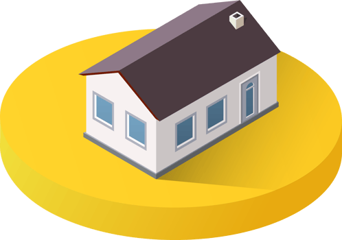 Urban isometric icons for the web with houses and streets png