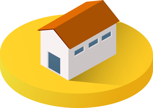 Urban isometric icons for the web with houses and streets png